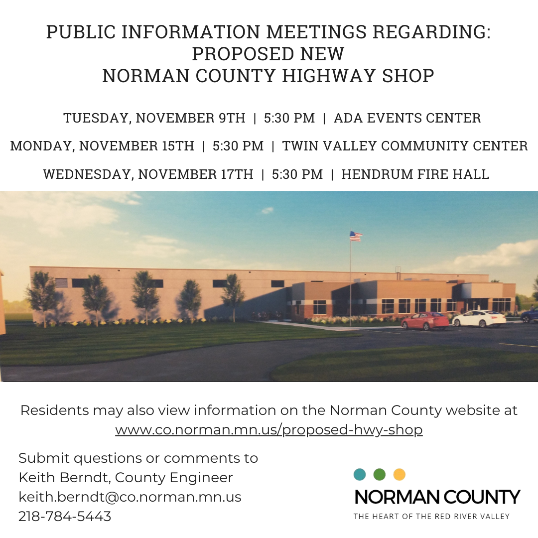 Norman County Board of Commissioners Public Information Meetings